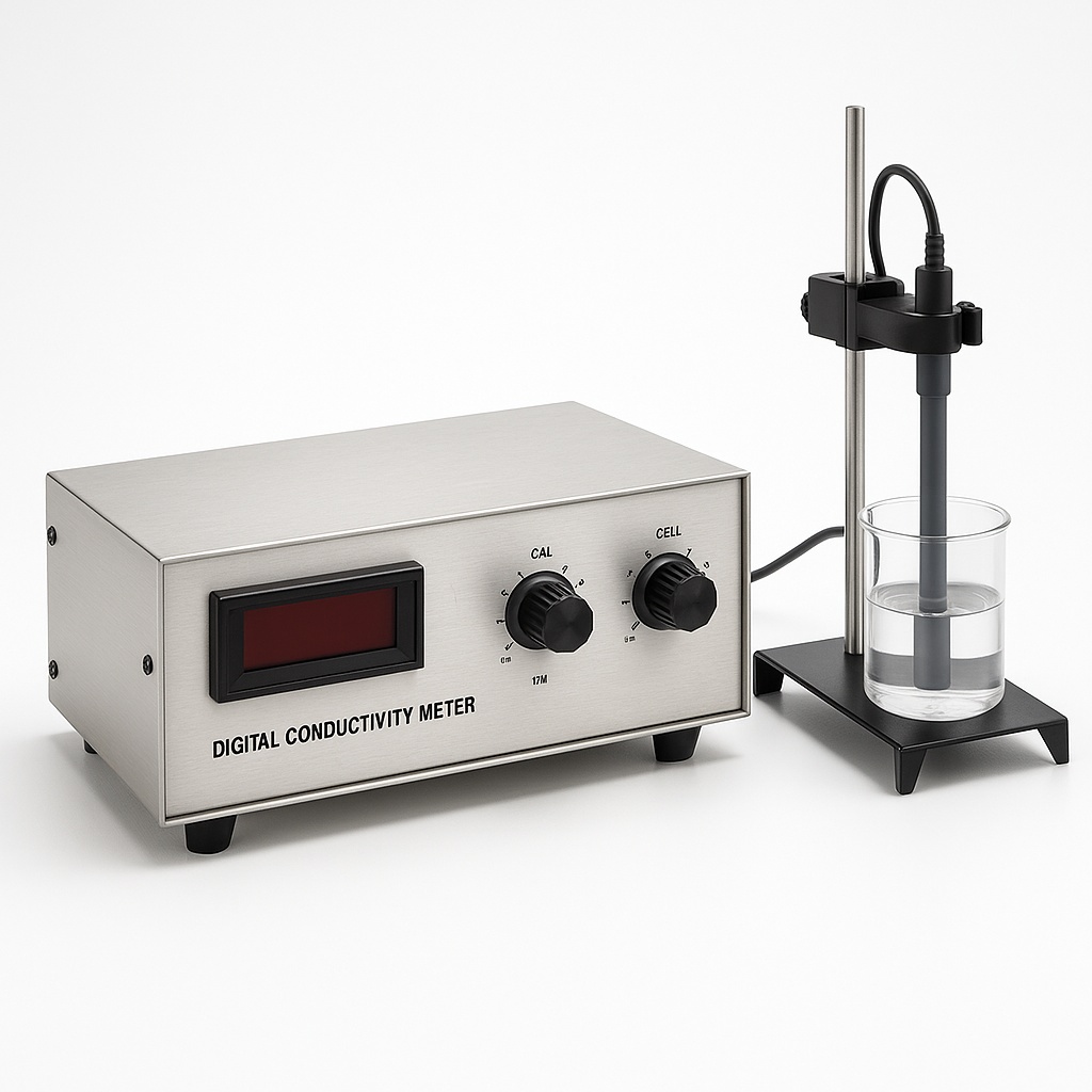 Digital Conductivity Meter, Stainless Steel HTICO