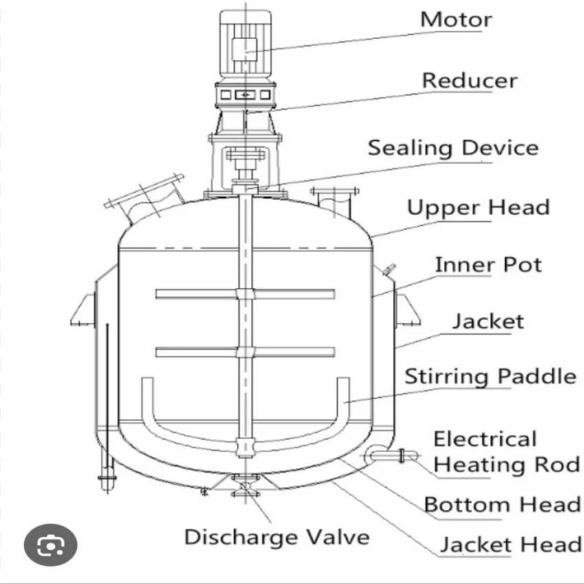 5000 L Stainless Steel Jacketed Reactor