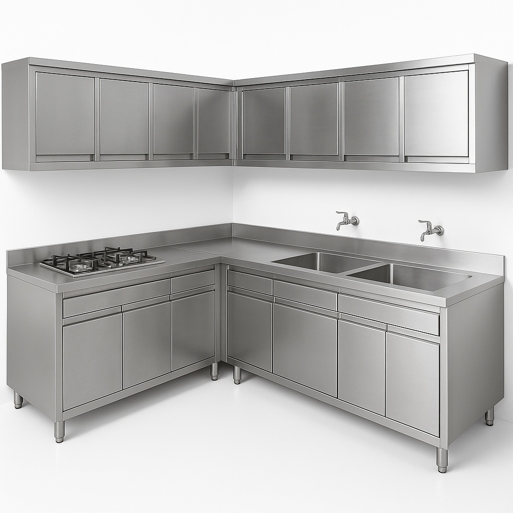 Stainless Steel Kitchen L Shape Rack