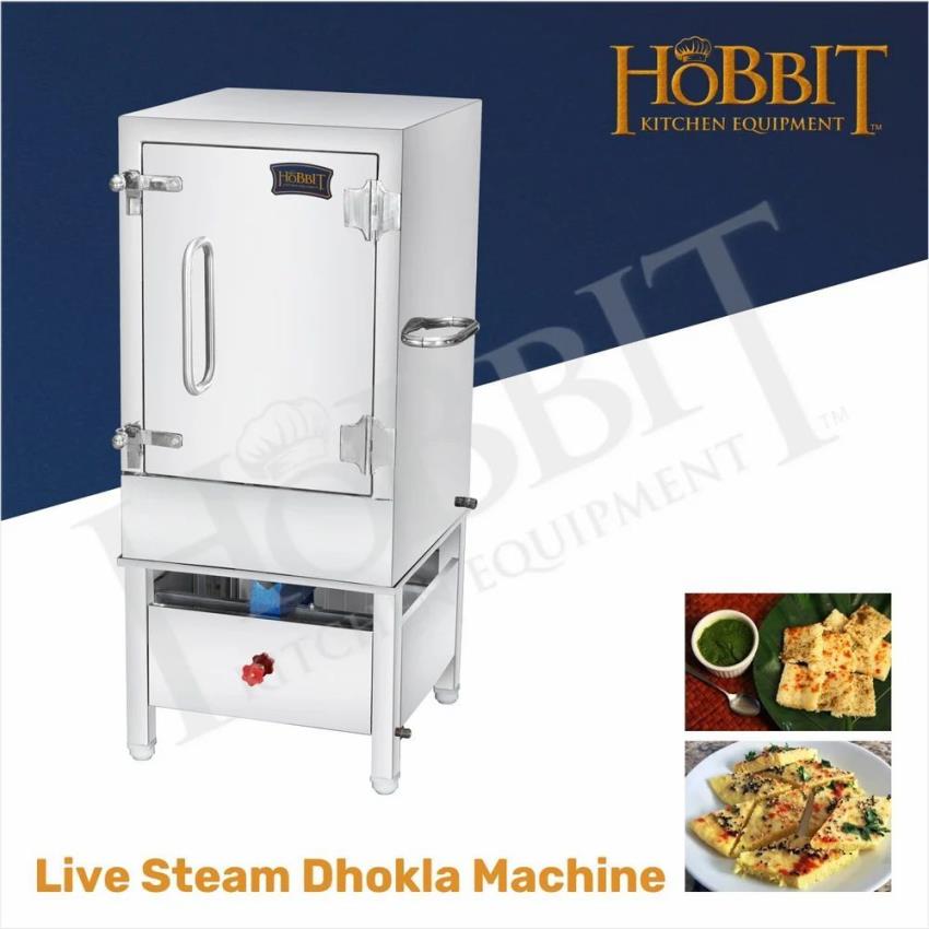 Stainless Steel Semi-Automatic Dhokla Machine