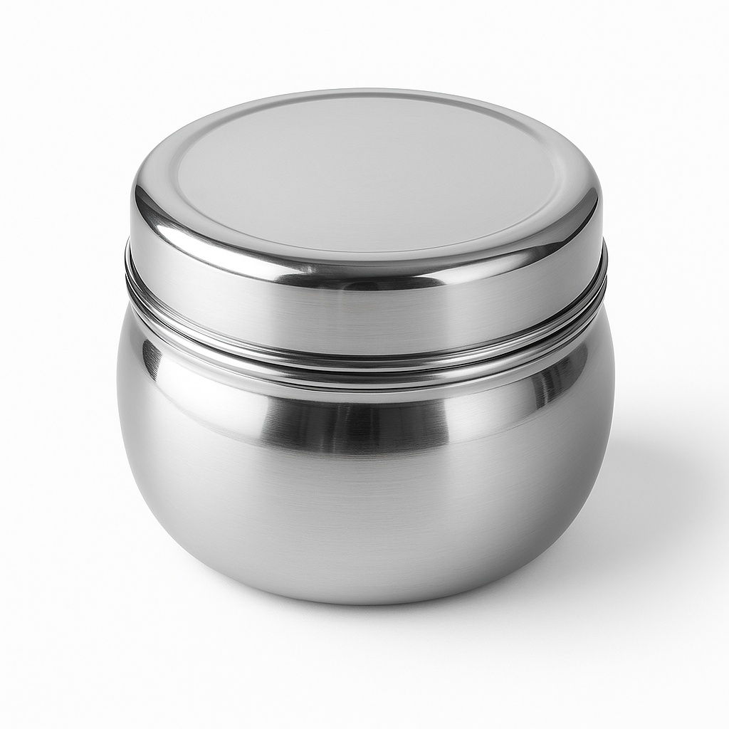 Stainless Steel Food Box, 500 mL Capacity