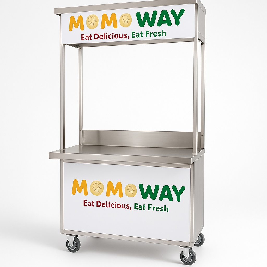 Polished Stainless Steel Momos Serving Counter