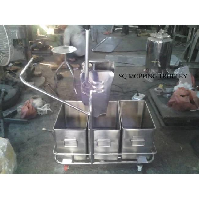 Stainless Steel Mopping Cart