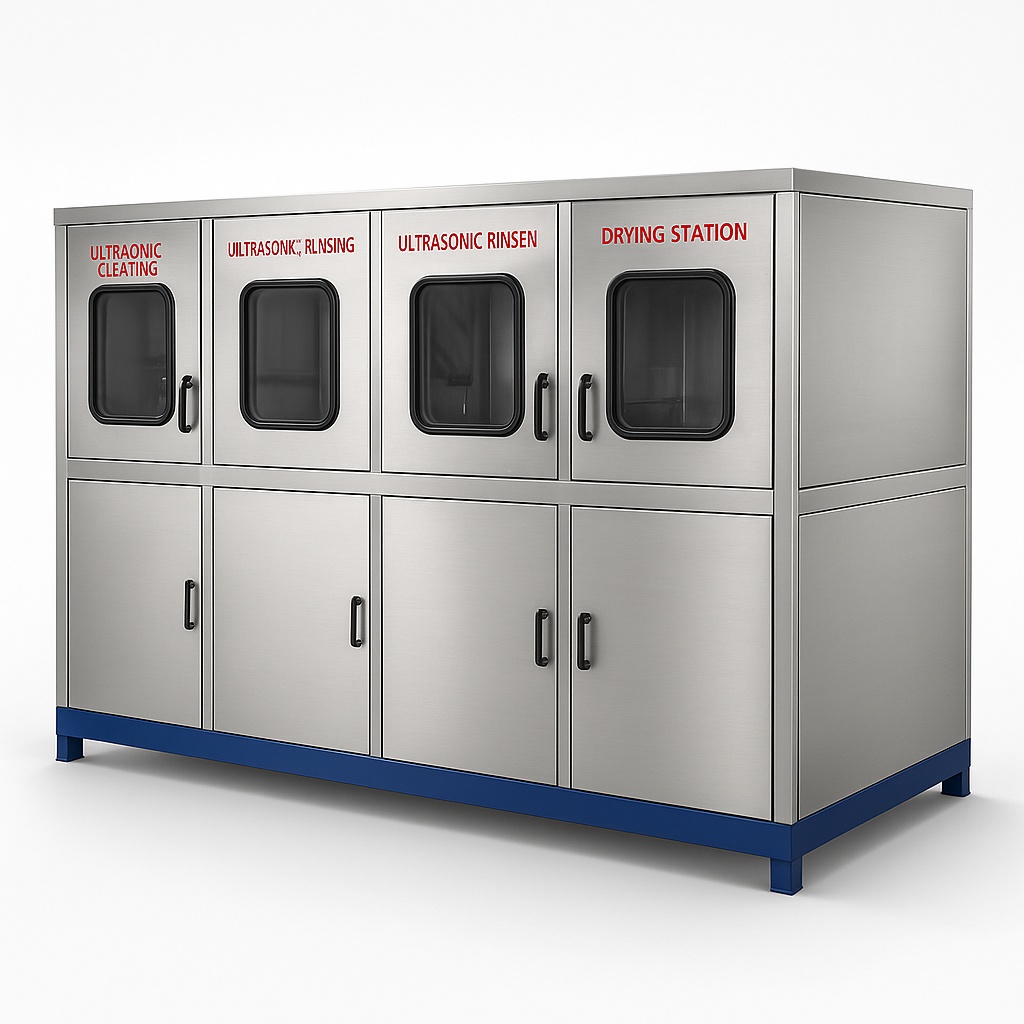 Multi Stage Ultrasonic Cleaning Machine, 100L Stainless Steel