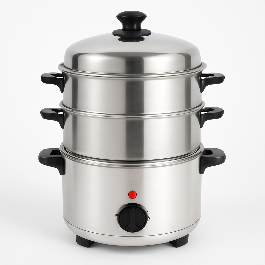 3-Plate Stainless Steel Multi Steaming Cooker