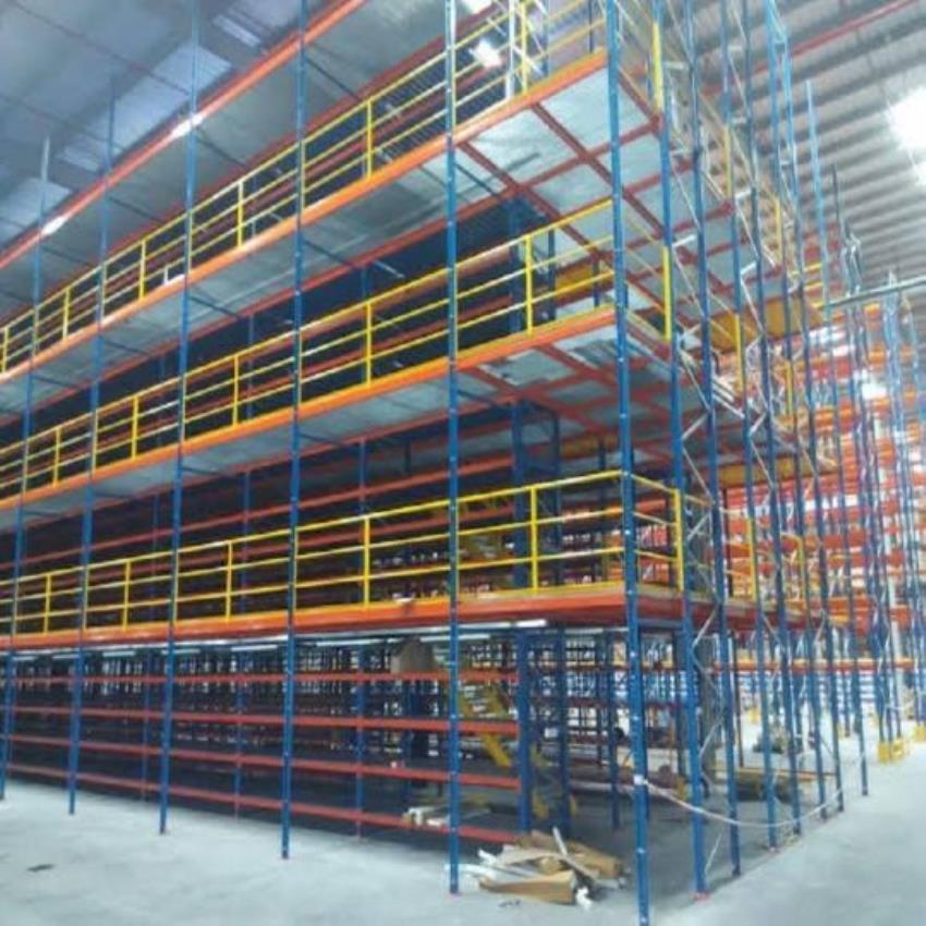 Stainless Steel Multi Tier Warehouse Rack, 20 Feet