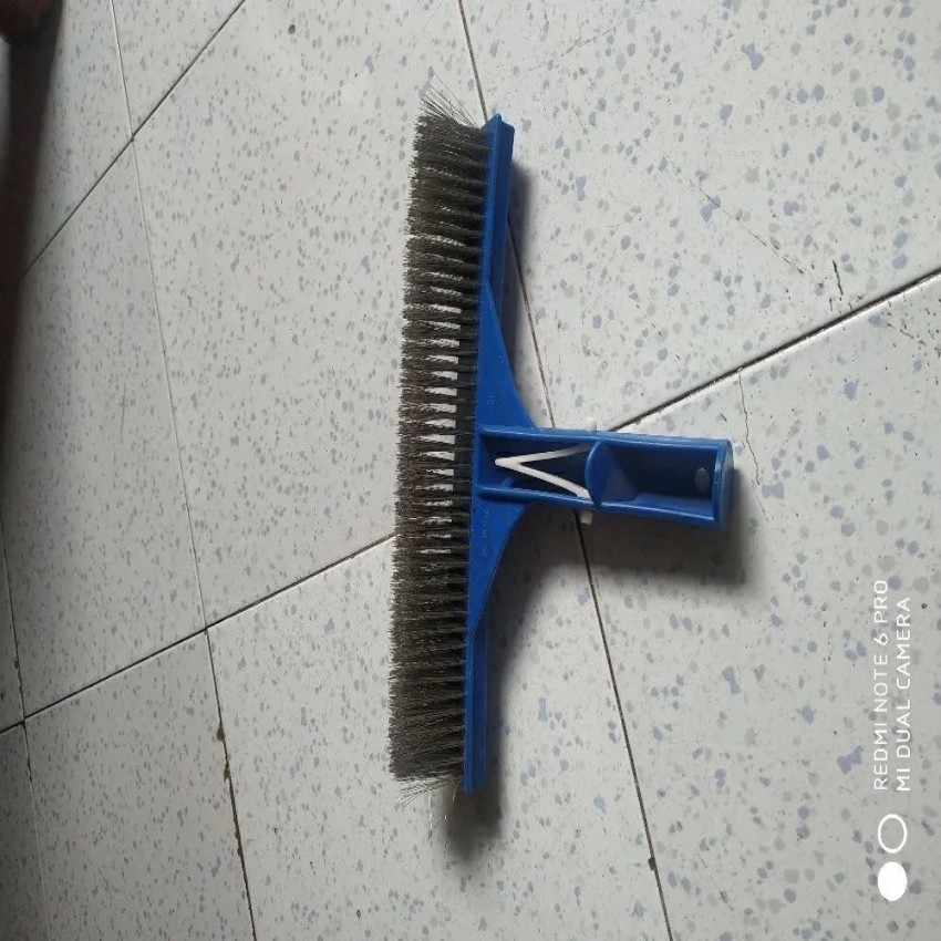 Steel Bristle Pool Cleaning Brush, 14"