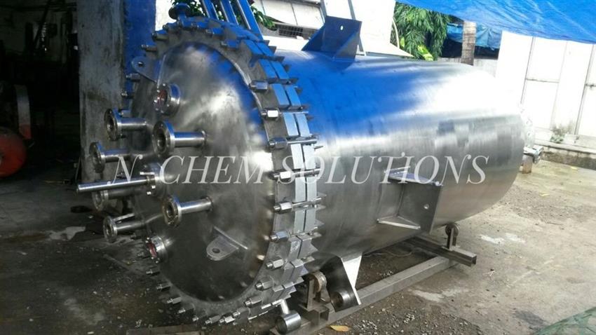 Polished Stainless Steel Chemical Vessel Reactor, 0-10000L Capacity