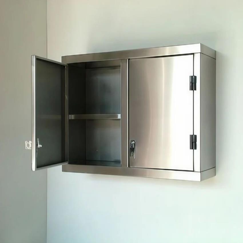 Commercial Polished SS Wall Cabinets