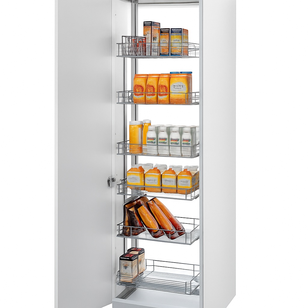 Stainless Steel Pull Out Kitchen Pantry