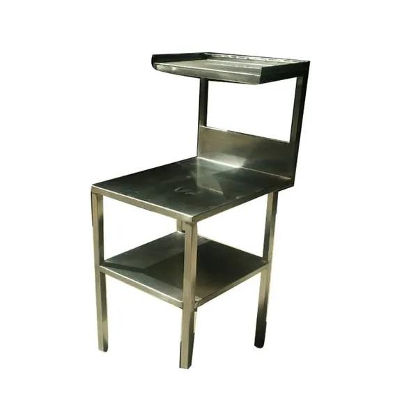Polished Stainless Steel Hotel Table
