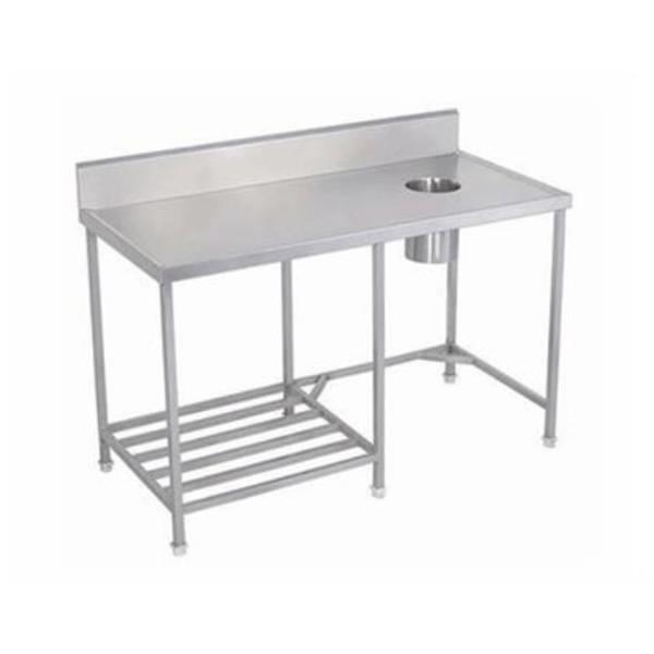 Silver Stainless Steel Garbage Table