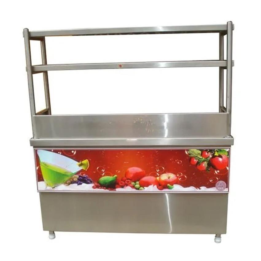 Silver Stainless Steel Juice Display