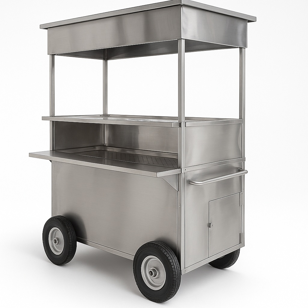 Silver SS Food Cart