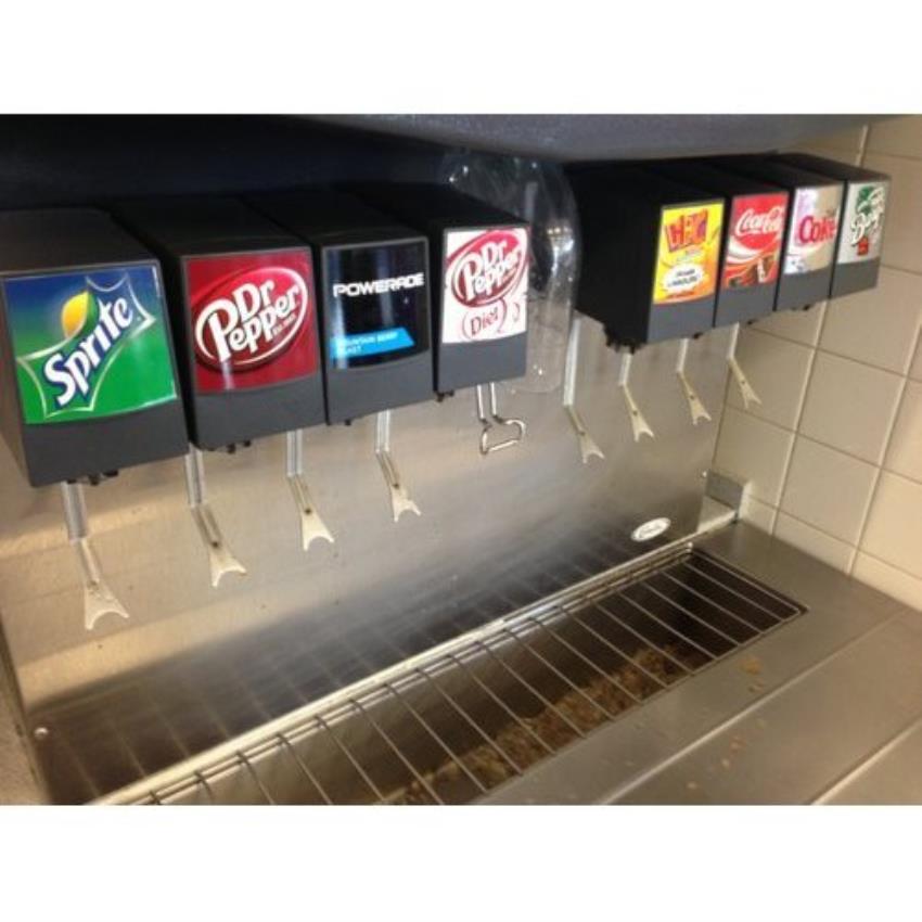 Stainless Steel Soda Fountain Dispenser 8+1