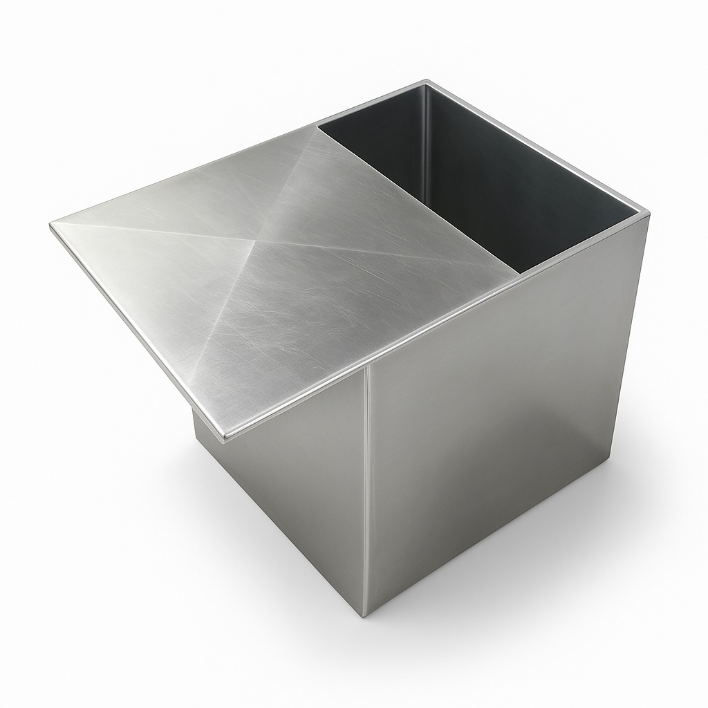 Square Stainless Steel Storage Box
