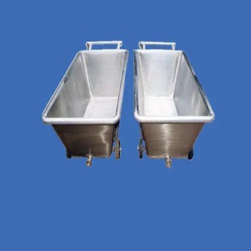 Polished Stainless Steel Butter Trolley (65 kg)