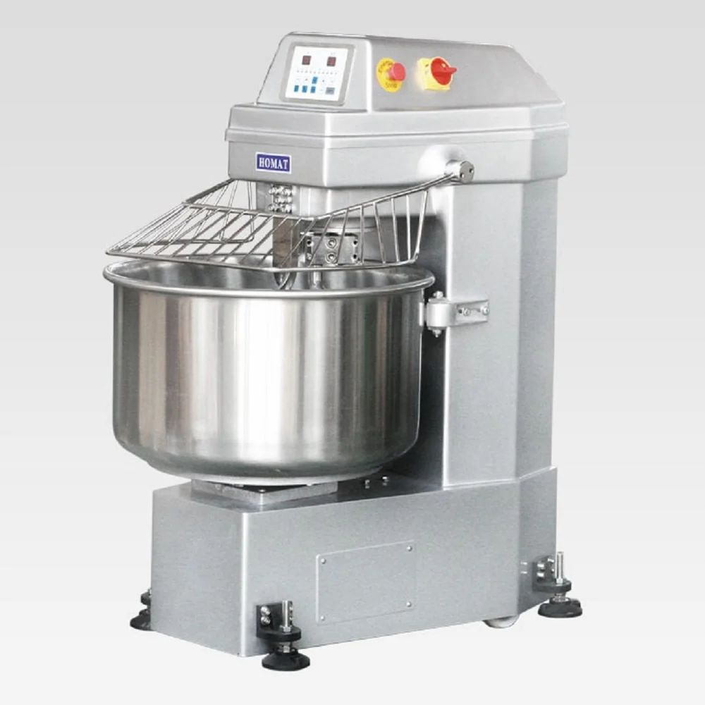 Stainless Steel (SS) Fixed Bowl HM Spiral Mixer 80 Kg Homat