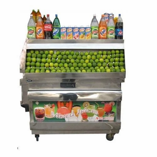 Polished Stainless Steel Juice Station