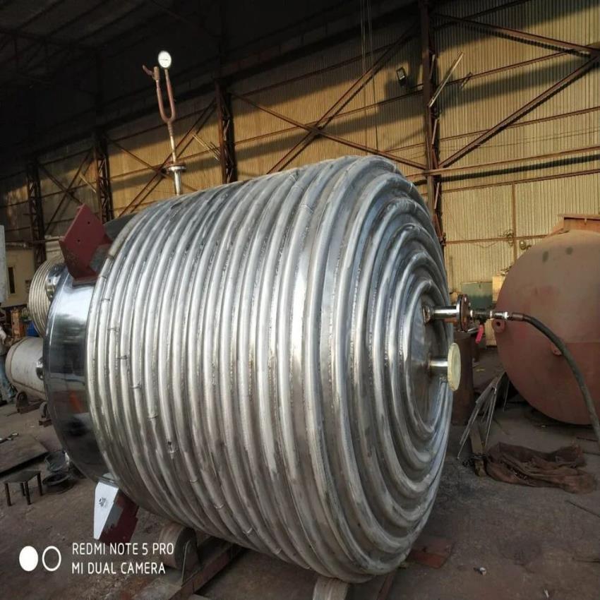 Stainless Steel Limpet Reactor, 1000 L