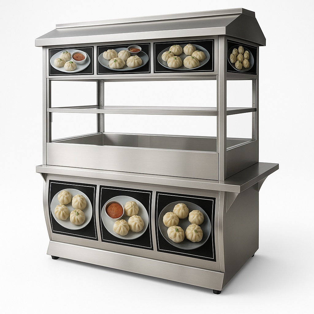 Restaurant Stainless Steel Momos Display Counter