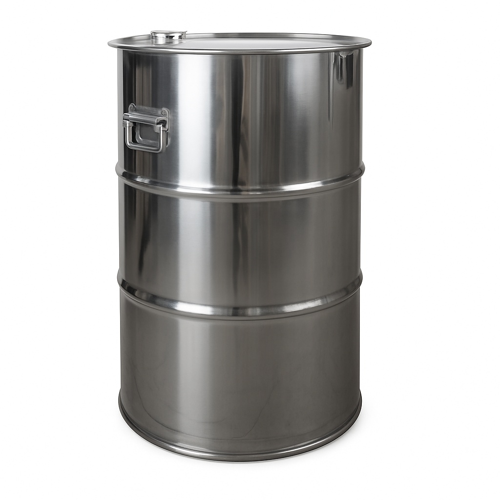 Mirror Finish Stainless Steel Storage Drum