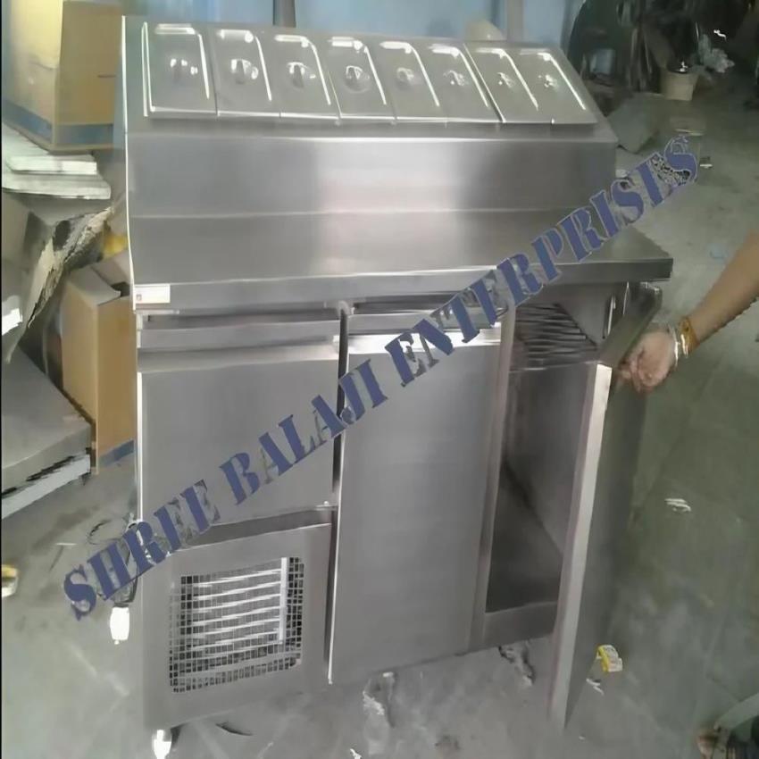 Stainless Steel Three Door Cold Container