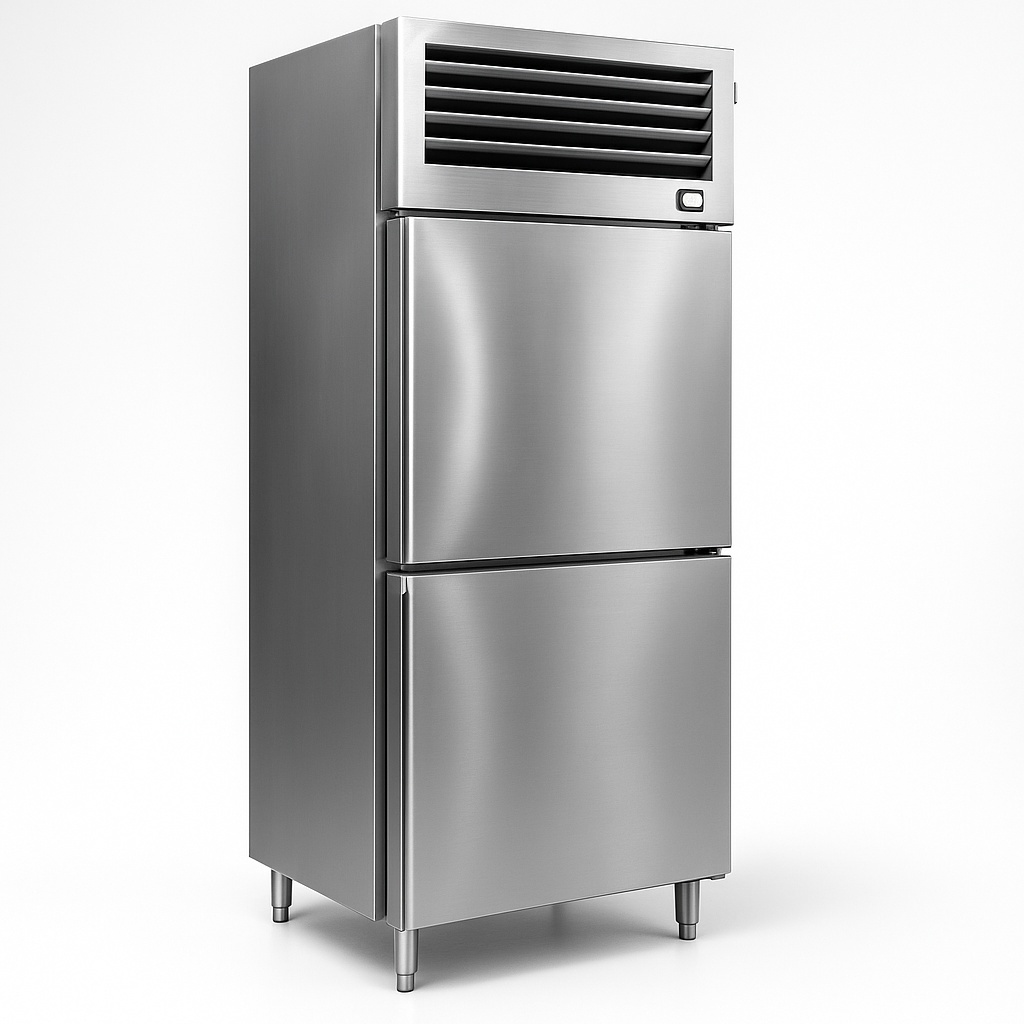 Stainless Steel Double Door Fridge