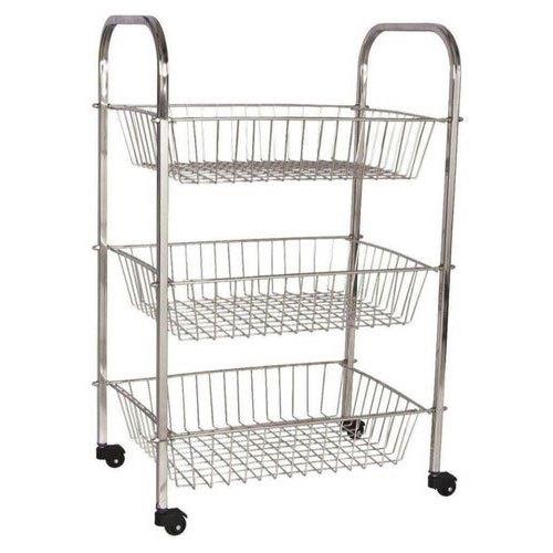 Stainless Steel Vegetable Handling Trolley