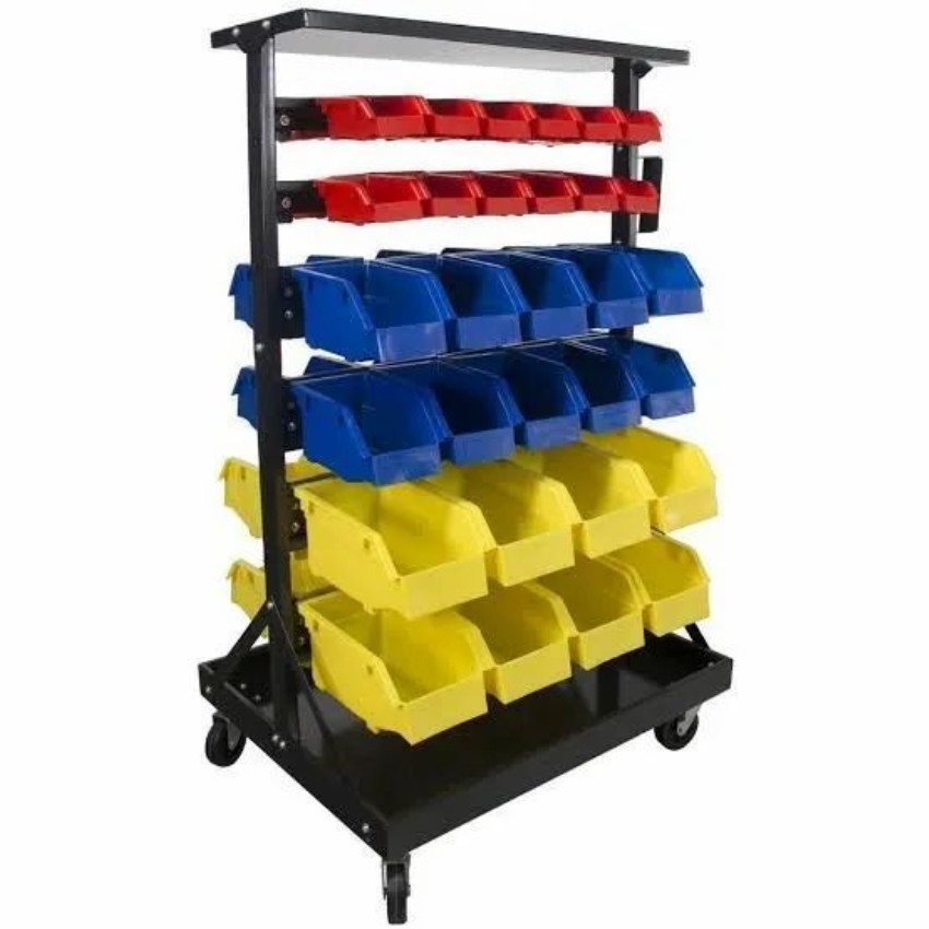 Steel Bin Storage Trolley