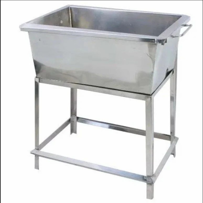 Steel Square Open Top Catering Bin