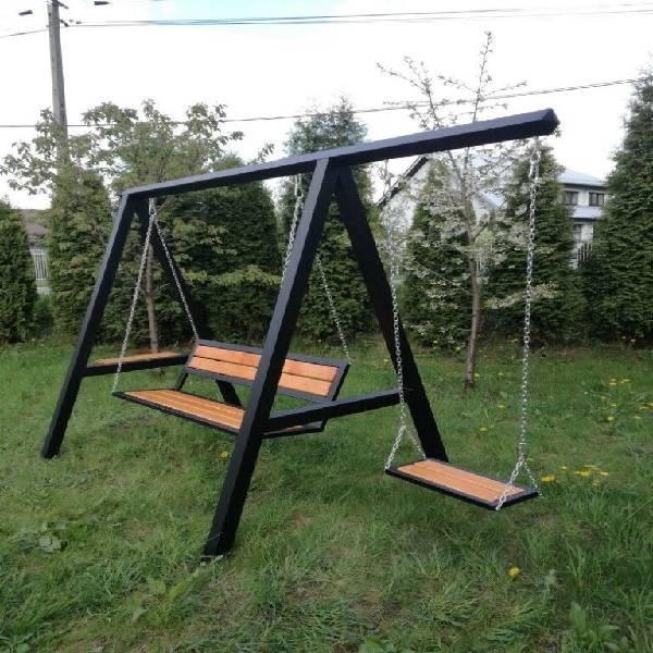Modern Steel Seating Swing