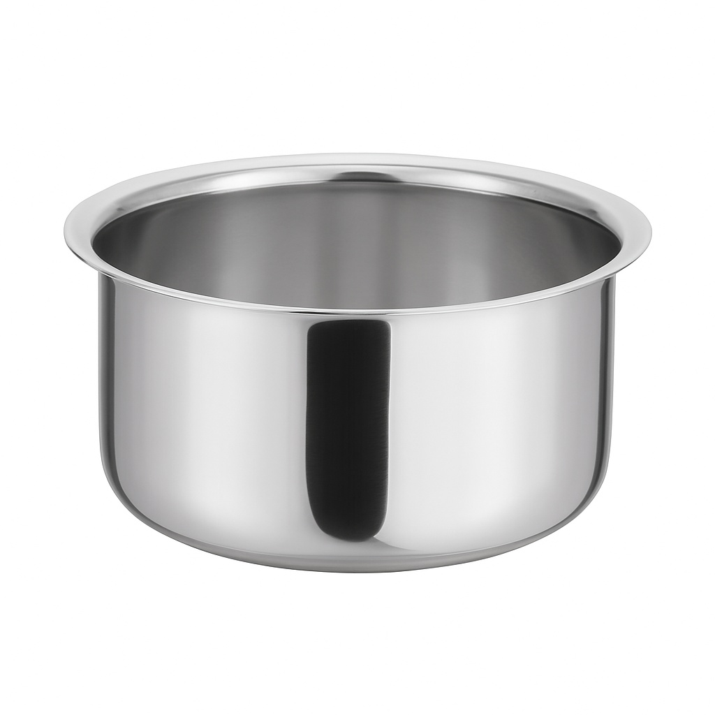 Steel Silver Serving Pot