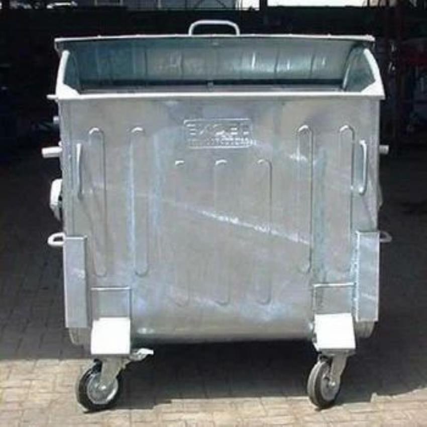 Stainless Steel Trash Receptacle