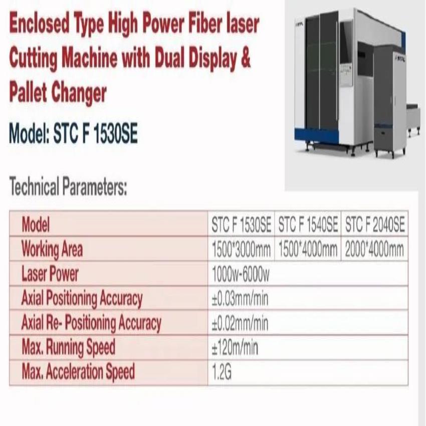 STPL Laser Cutting Machine 500W-4000W