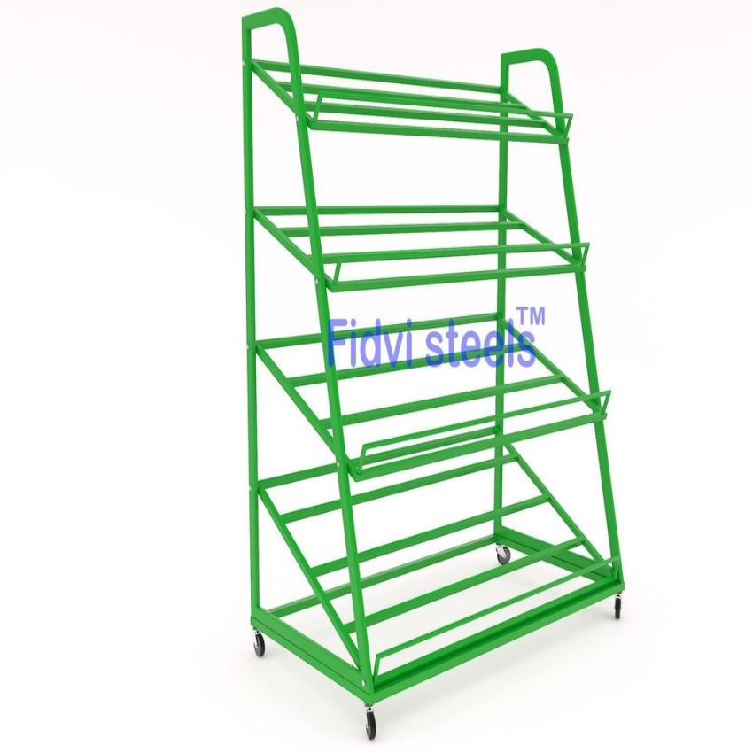 Supermarket Mild Steel Fruit & Vegetable Heaper
