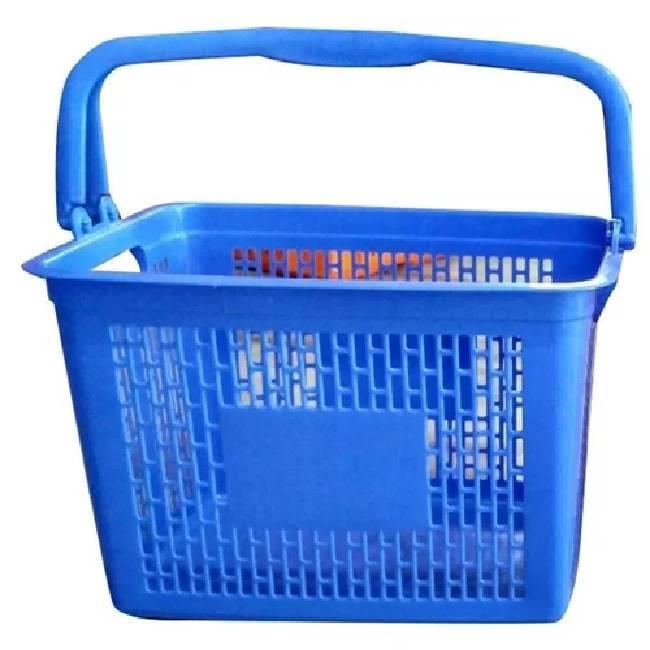Supermarket Plastic Handle Basket