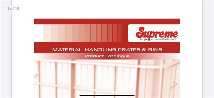 Supream Plastic Crates and Bins 5 To 50