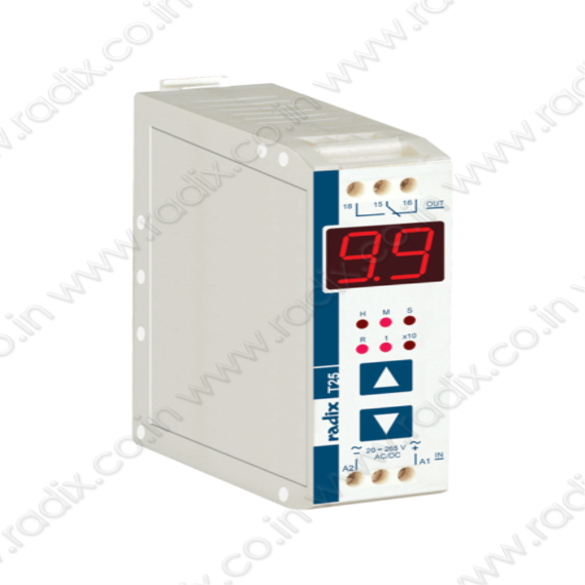 Radix Digital DIN Rail Timer T25