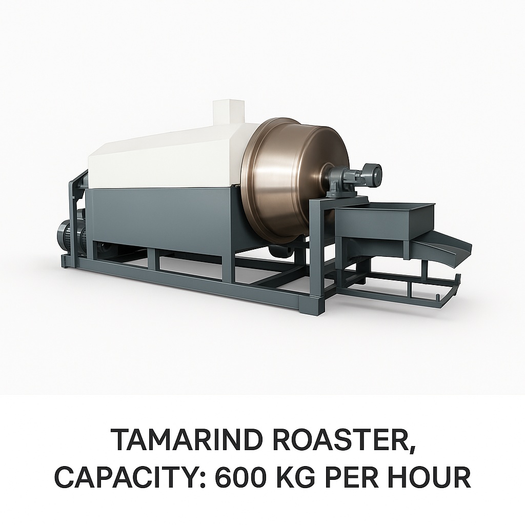 Tamarind Roaster, 600 Kg/Hr Capacity
