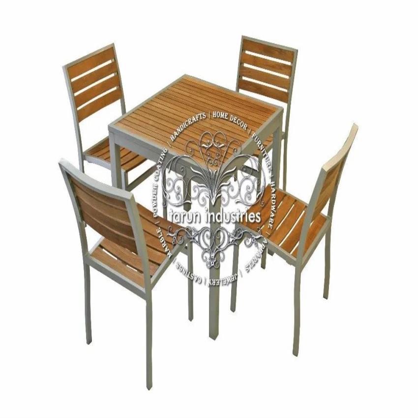 Black Industrial Table Chair Set