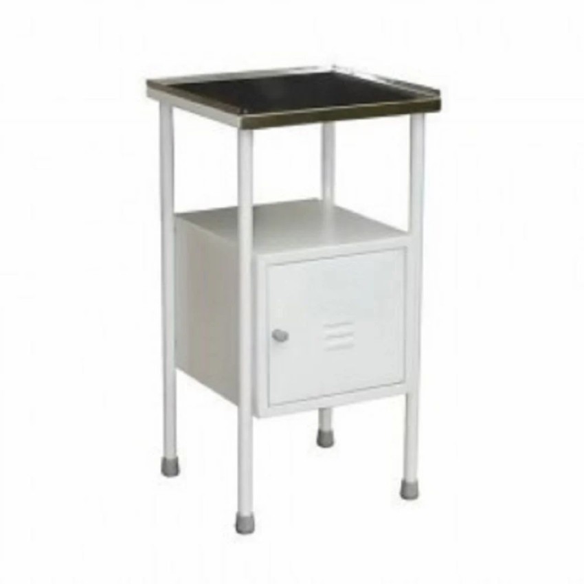 TGPE Grey Hospital Bedside Table Iron