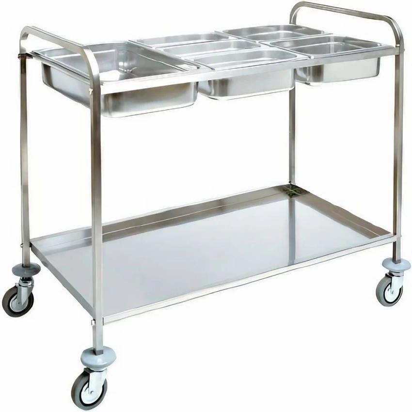Commercial Stainless Steel GN Pan Cart