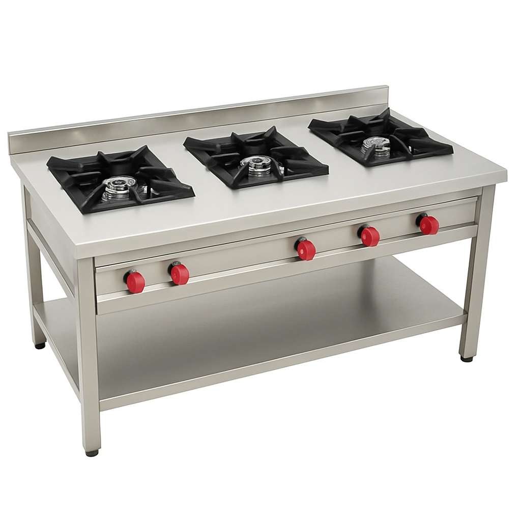 Triple Burner Gas Range