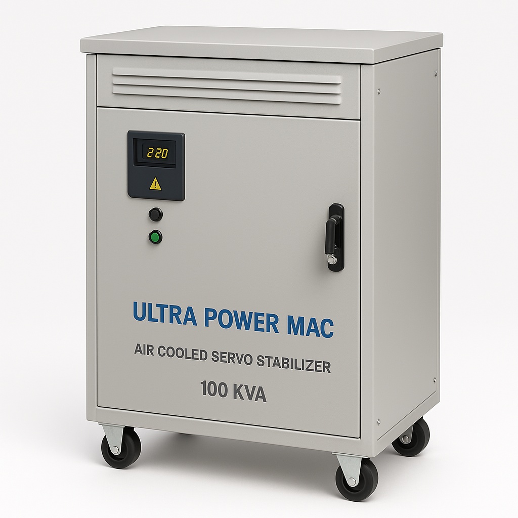 100 KVA Commercial Three Phase Air Cooled Servo Stabilizer