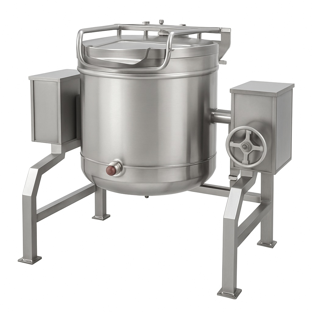 Rice Vessel with Tilting Mechanism