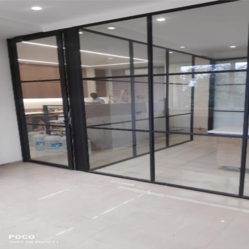 Toughened Full Height Office Glass Wall