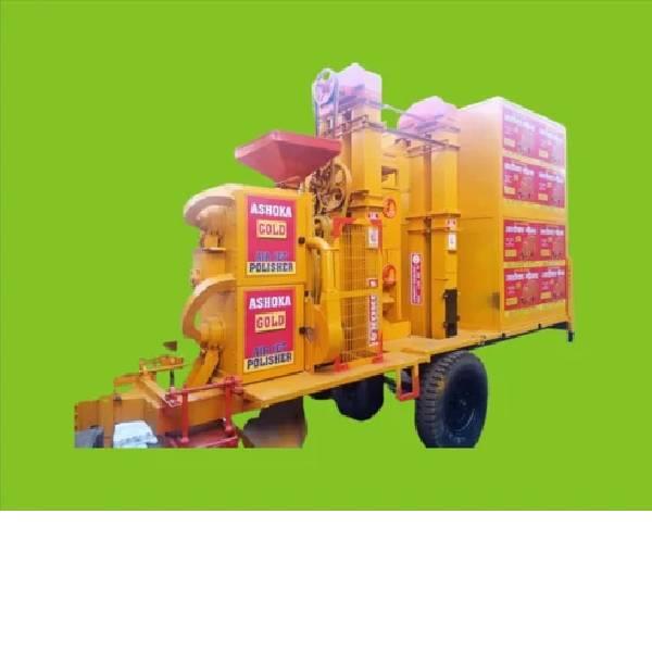 Tractor Operated Mini Rice Mill With Bhusi Tank