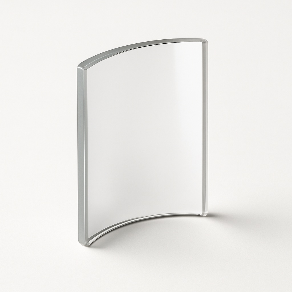 Transparent Cylindrical Laboratory Mirror Glass