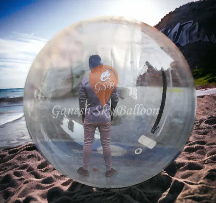 Transparent PVC Water Zorbing Ball, 6.5 Feet